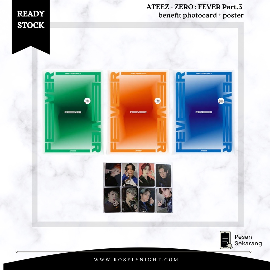 ATEEZ - Mini Album Vol.6 [ZERO : FEVER Part.3]  + poster + benefit