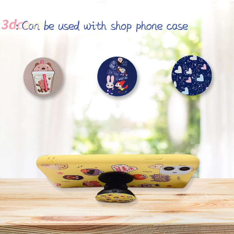 3D Popsocket Cute Beruang Lucu Funny Expression Phone airbag Stand Finger Holder Mobile Stand