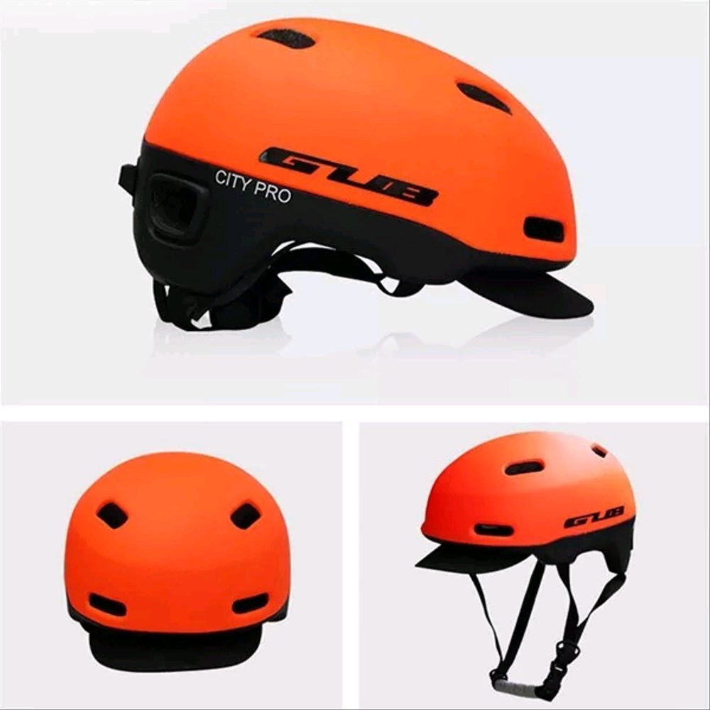 SALE GUB City Pro Helmet with taillight safety and removable visor