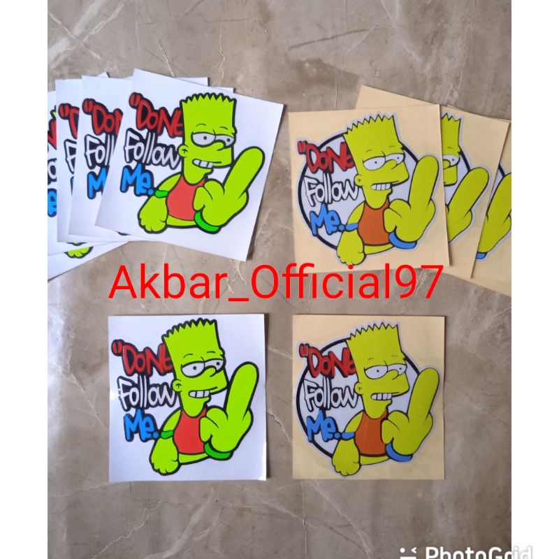 

stiker simson done followme sticker cutting simpsons simsons