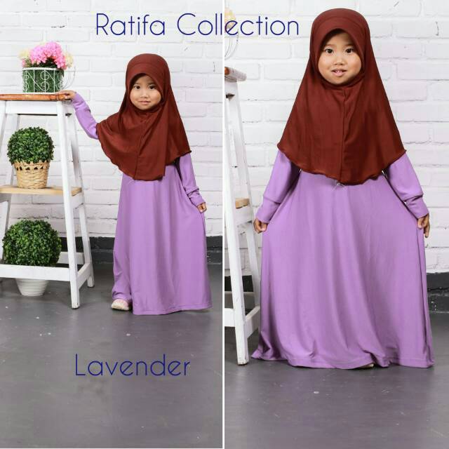 Gamis Anak Perempuan Usia7-8 Tahun,Matt jersey super tebal grade A.Rratifa collection.