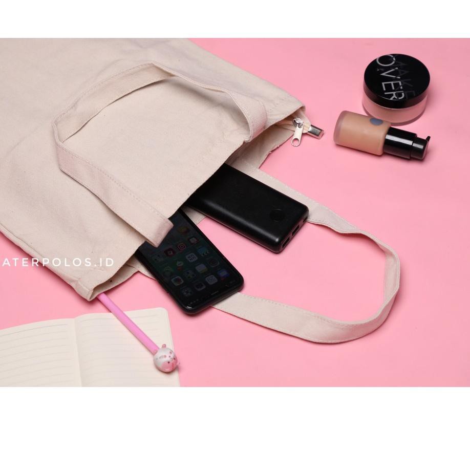 Grosir TAS TOTE BAG CUSTOM SABLON/POLOS (WANITA & PRIA) (ADA SELETING) ....