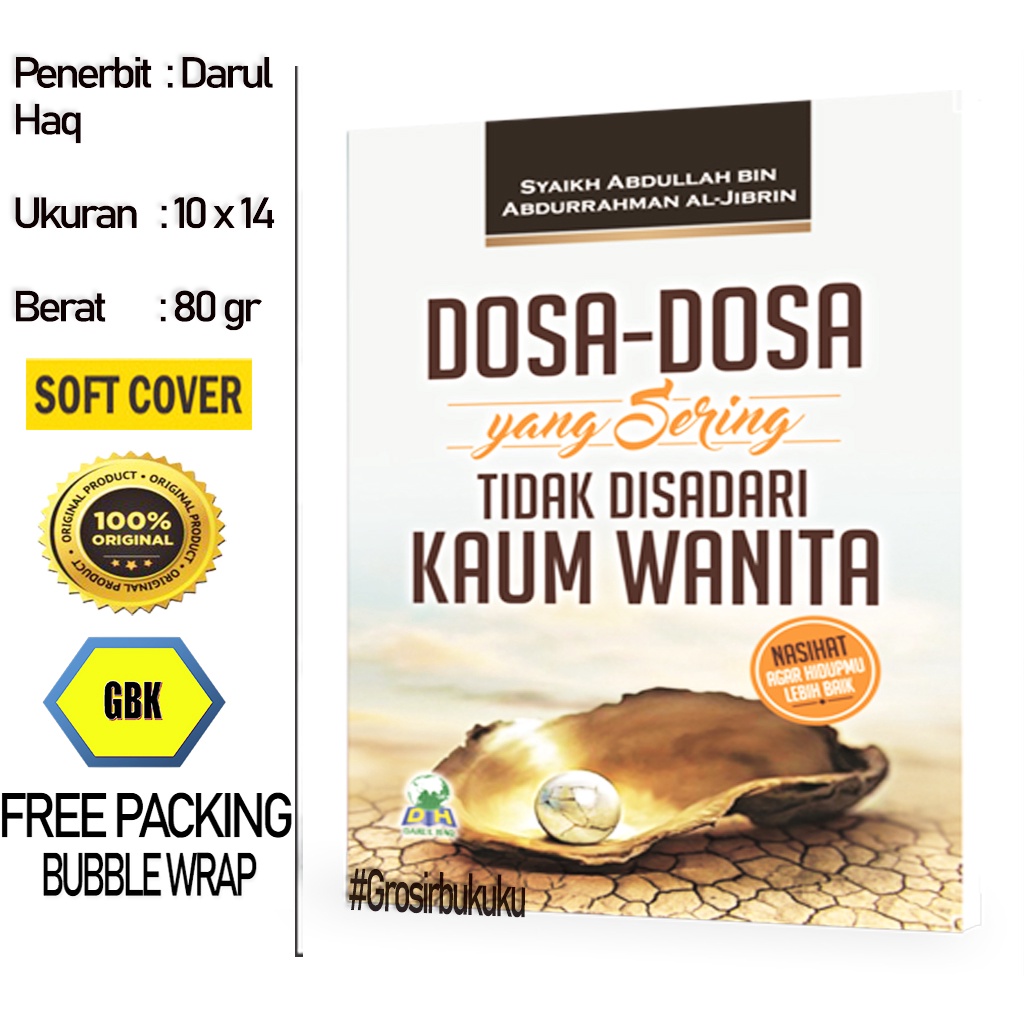 Buku Saku Dosa-Dosa Yang Sering Tidak Disadari kaum Wanita - Darul Haq