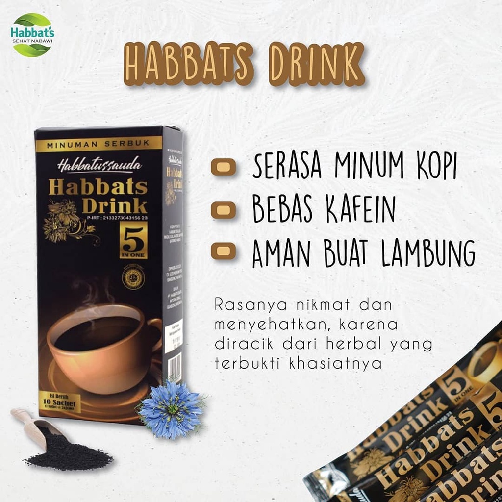 Habbatussauda Habbats Drink 5 in 1 Habatusauda Original Asli