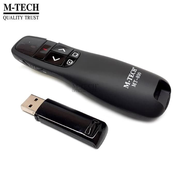 M-Tech MT-800 wireless pointer presentasi RED laser presenter - MT-800