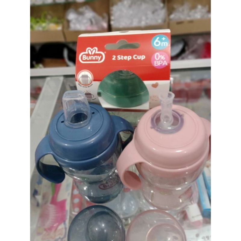 Botol Susu 2 Fungsi Bunny Duckbil +Straw Drink +Pegangan250Ml