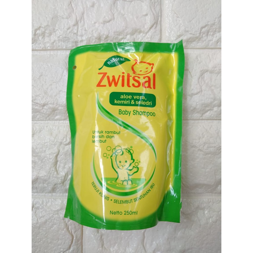 Shampoo Bayi Zwitsal PUMP 300ml &amp; POUCH isi ulang 250ml natural Aloe Vera sampo shampo bayi.