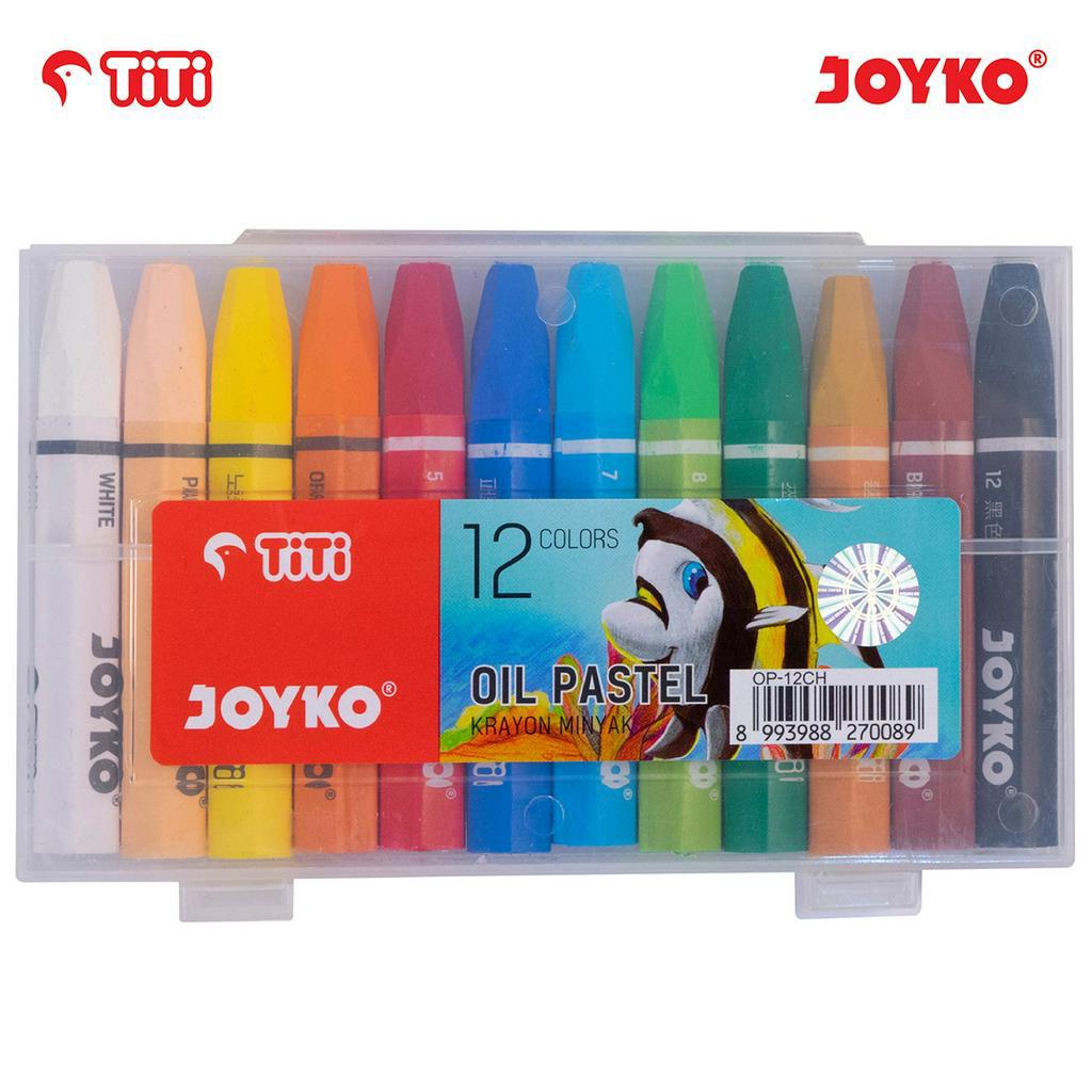 

Oil Pastel Krayon Minyak Joyko TiTi OP-12CH 12 Warna Colors