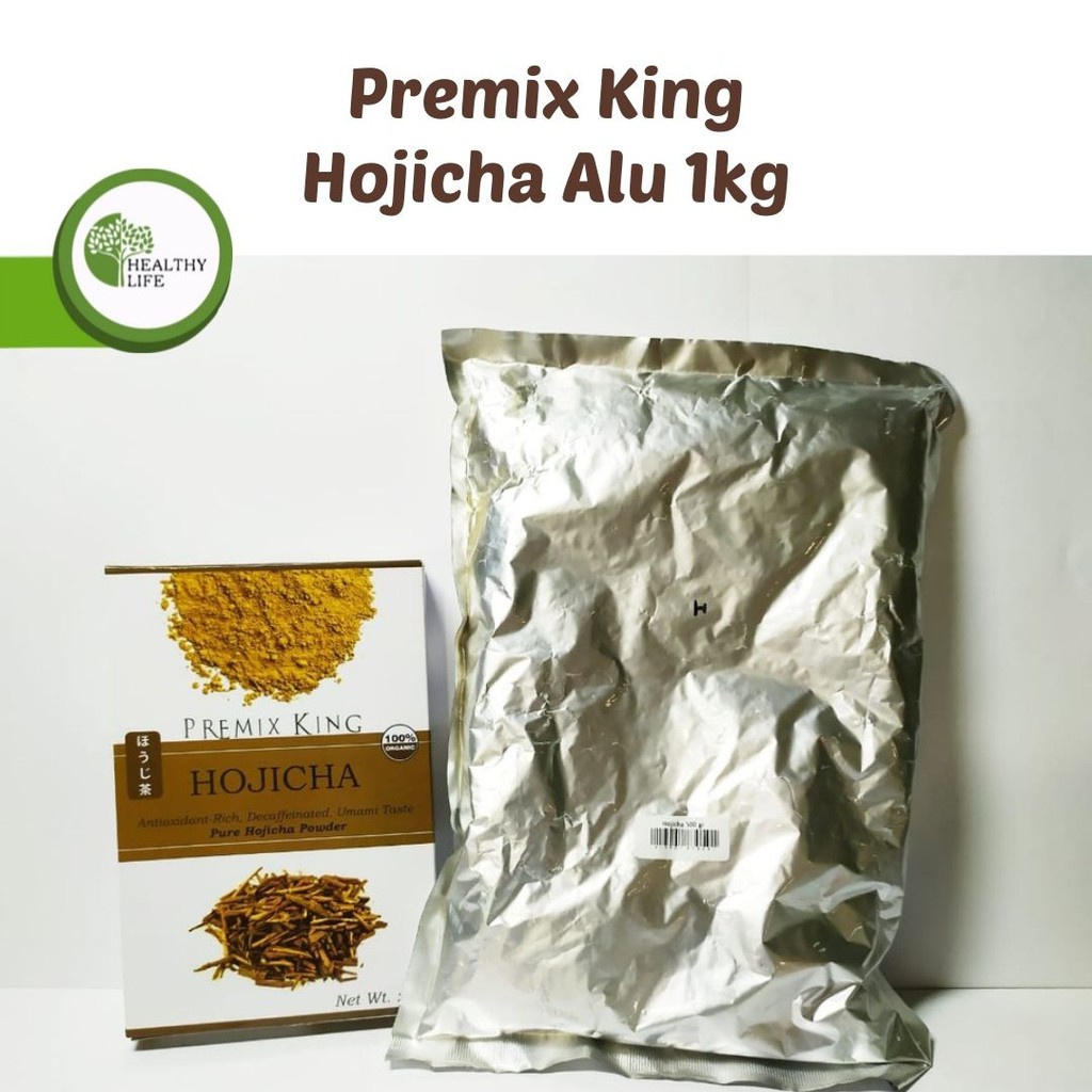 PREMIX KING ORGANIC MATCHA/HOJICHA TEA ALUMUNIUM 1Kg