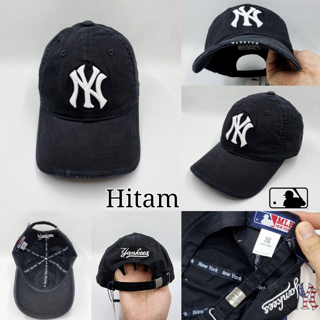 Topi Baseball Pria Cowok Cewek Golf Cowok Logo Bordir Import Laki Laki Bahan Katun