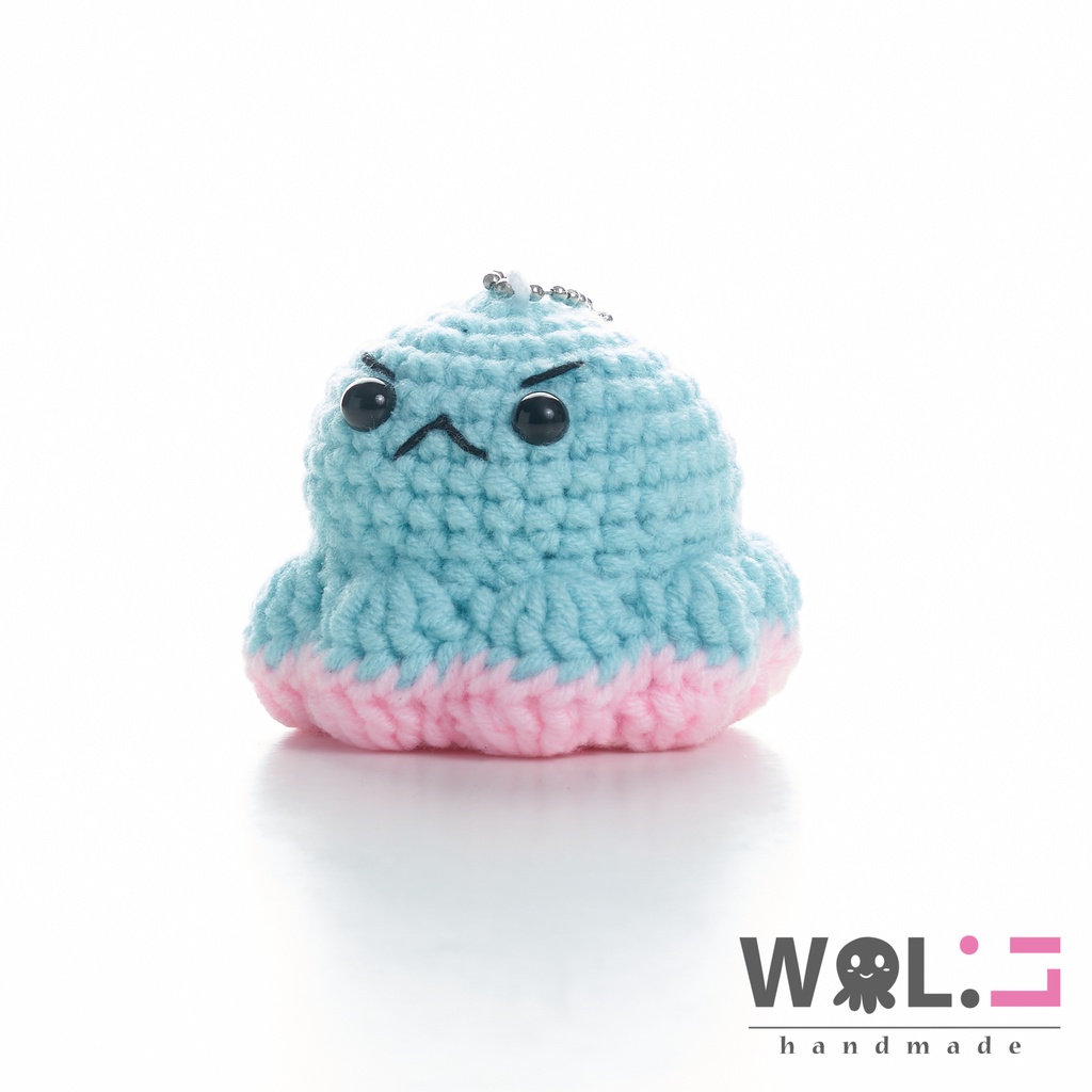 Keychain / Gantungan Kunci Amigurumi - Reversible Octopus