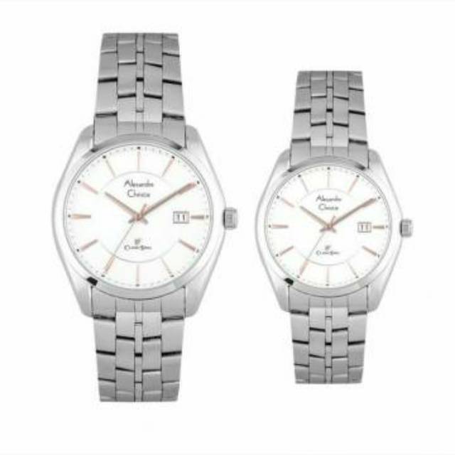 Alexandre Christie Couple 8578 Silver Rosegold Original