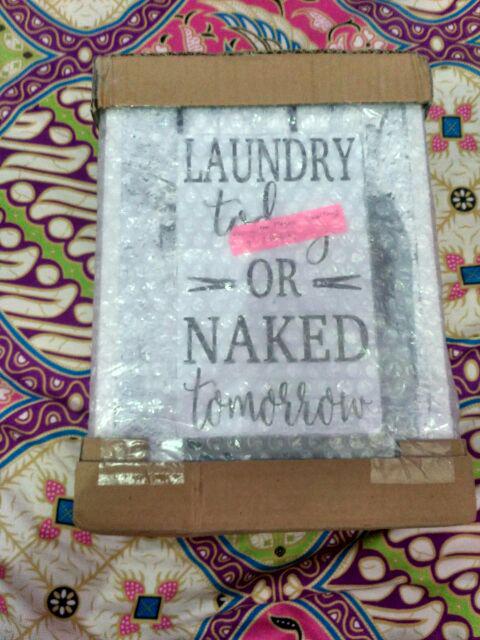 Wall Decor - Bathroom And Laundry Series Hiasan Pajangan Dinding Shabby Chic 1 Buah