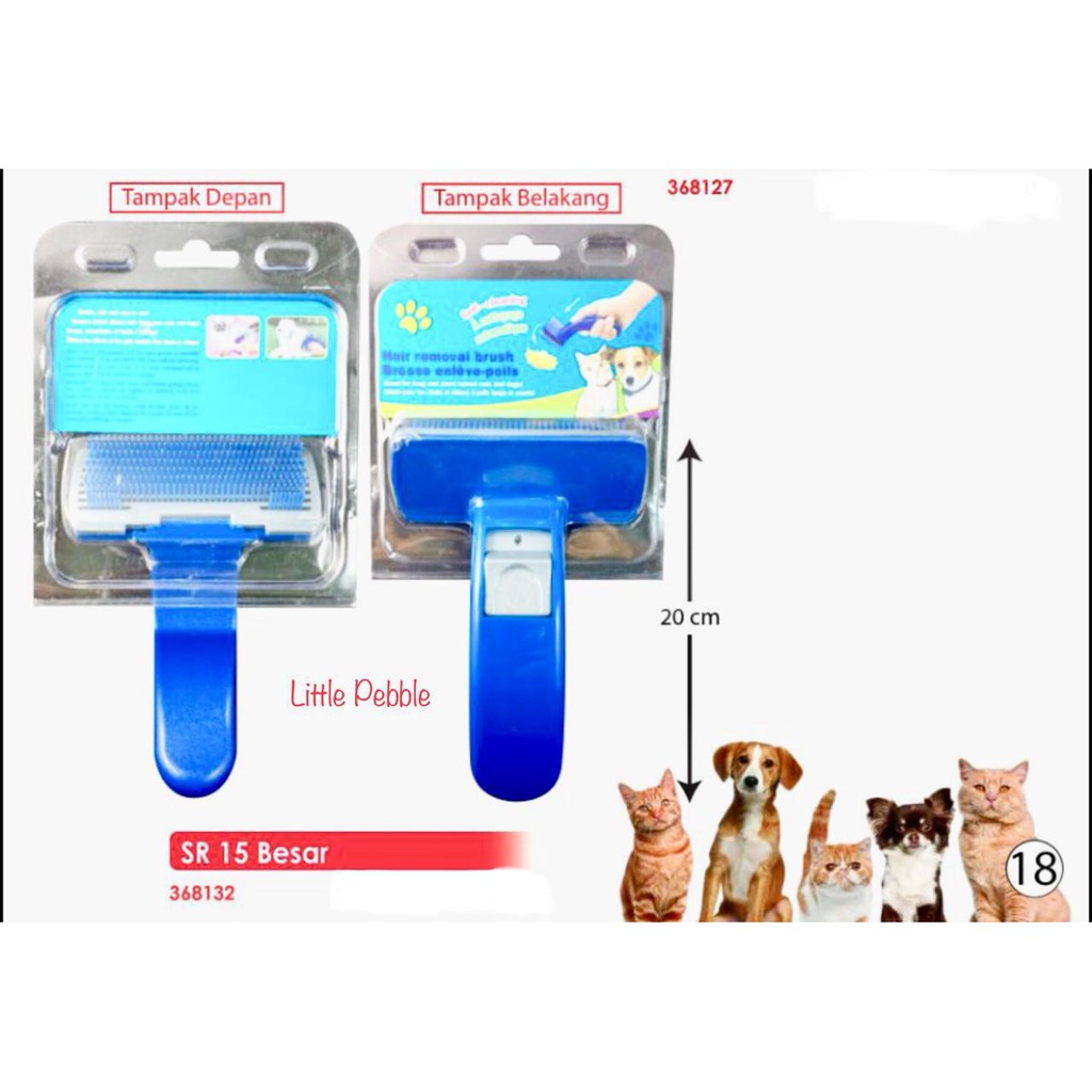 Sisir Sikat Plastik Size Large Dog - Cat SR15