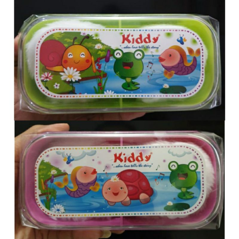 Tempat Bedak Bayi 2 in 1 With Puff Zippy | Flower | Joeyi | Kiddy | Powder Case Baby