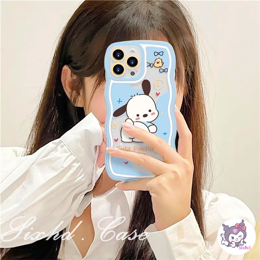 OPPO A57 A76 A96 A16k A16 A15 A74 A55 A54 A53 A33 A32 A31 A9 A5 A5s Reno 8T 8Z 7Z 6Z 5Z 5 A95 A94 A93 A92 A77 A77s A52 A12 A16e F11 F9Pro Cute Cartoon Bear Wavy Edge Lens Protection Phone Case Soft Cover