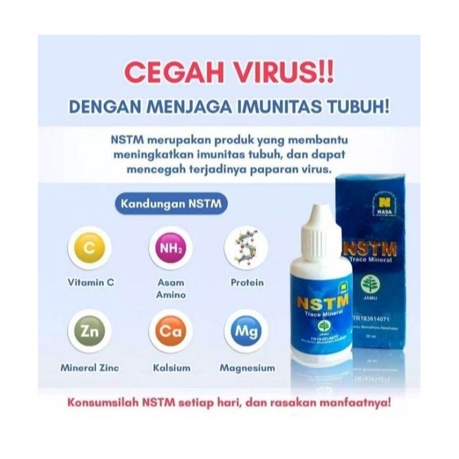 Nstm nasa trace mineral - Nstm original 100% - Nstm produk nasa - Booster kesehatan Nstm original / 