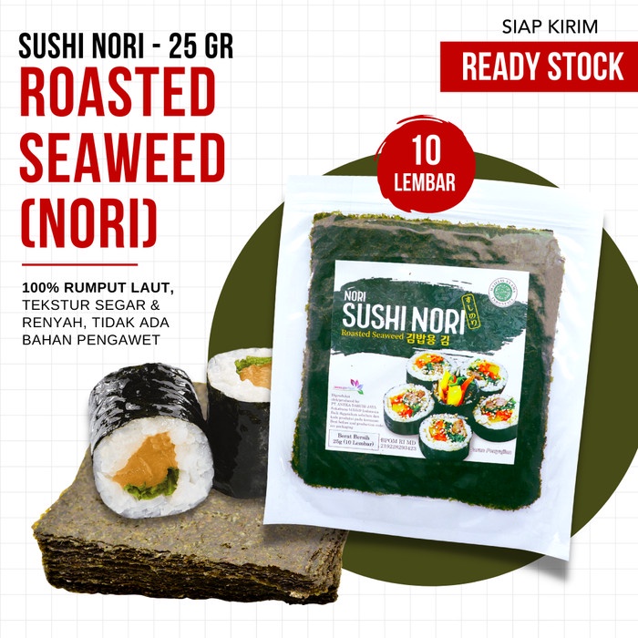 MANJUN Yaki Sushi Nori / RUMPUT LAUT KERING / NORI / MANJUN NORI / SUSHI NORI /ONOGIRI ROASTED /ONOGIRI