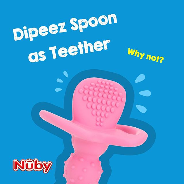 NUBY All Silicone Dipeez Spoon