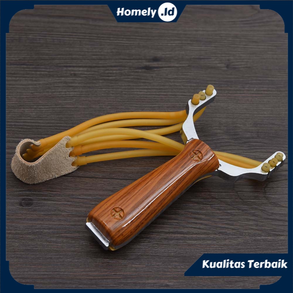 Ketapel Berburu Aluminium Alat Katapel Besi Berburu Slingshot Catapult Handheld Survival Tools