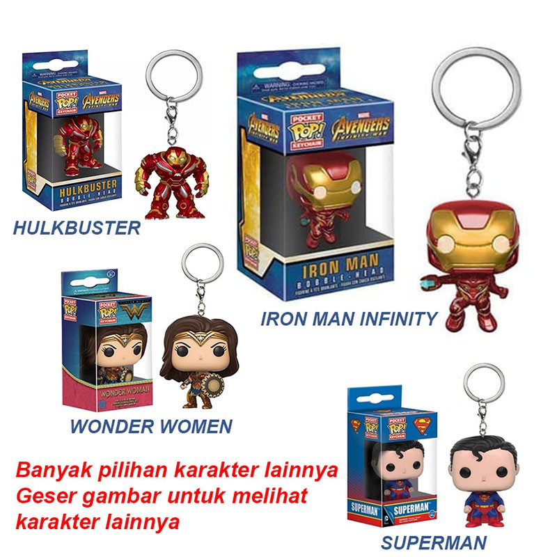 POP Keychain Gantungan Kunci POP Action Figure Key Chain