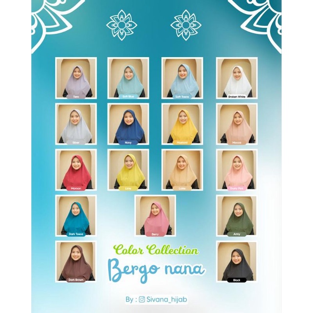 TERLARIS BERGO NANA ORIGINAL BY SIVANA HIJAB