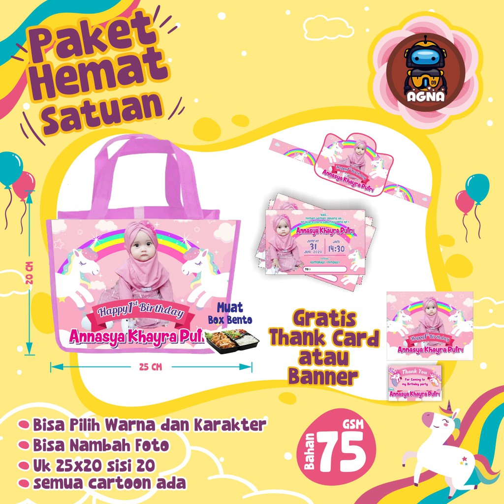 

PAKET TAS BENTO PER PCS