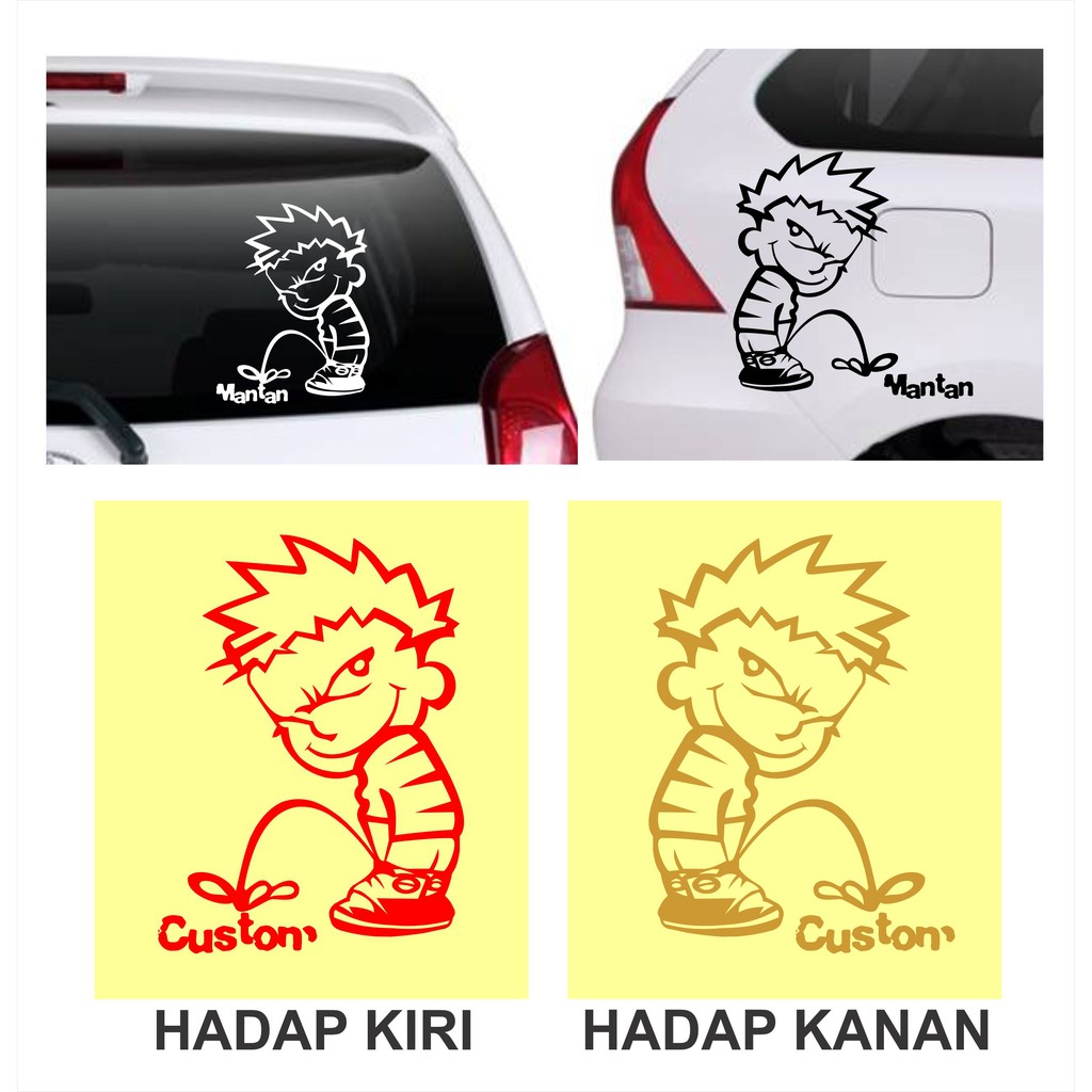 Stiker Cutting Sticker Kaca Kap Mobil KALIGRAFI BISMILLAH SERIE
