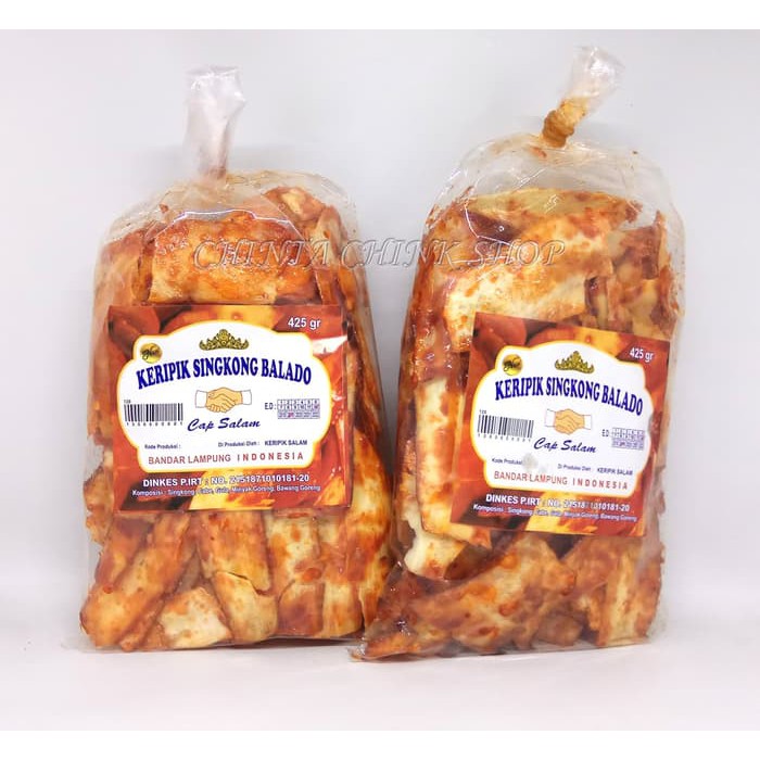 

Keripik Singkong Balado Cap SALAM Asli Lampung Kemasan 425g ~ kp1785