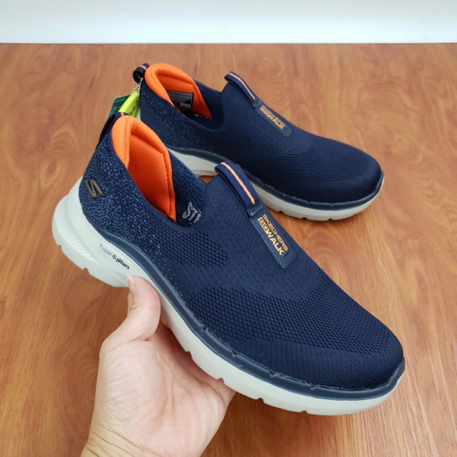 [ NEW ARRIVAL ] SKECHERS PRIA / SKECHERS GO WALK 6 HYPER PILLAR MAN /  RUNNING SHOES / SEPATU JOGGING / HYPER PILLARS