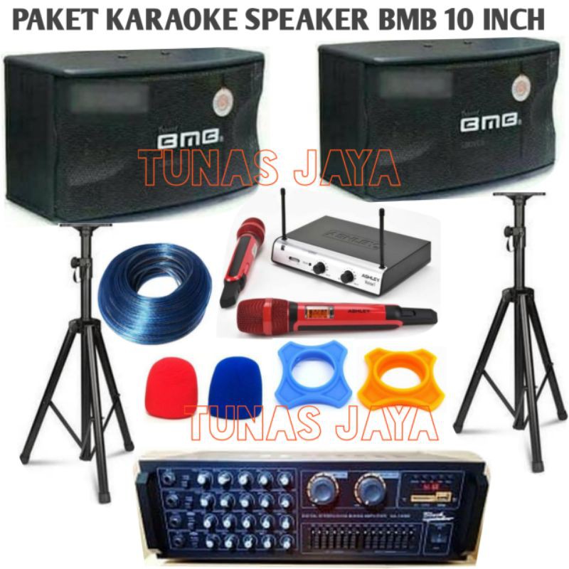 PAKET KARAOKE SPEAKER BMB 10INCH PAKET KARAOKE RUMAH MANTAP PRODUK ORIGINAL GARANSI RESMI