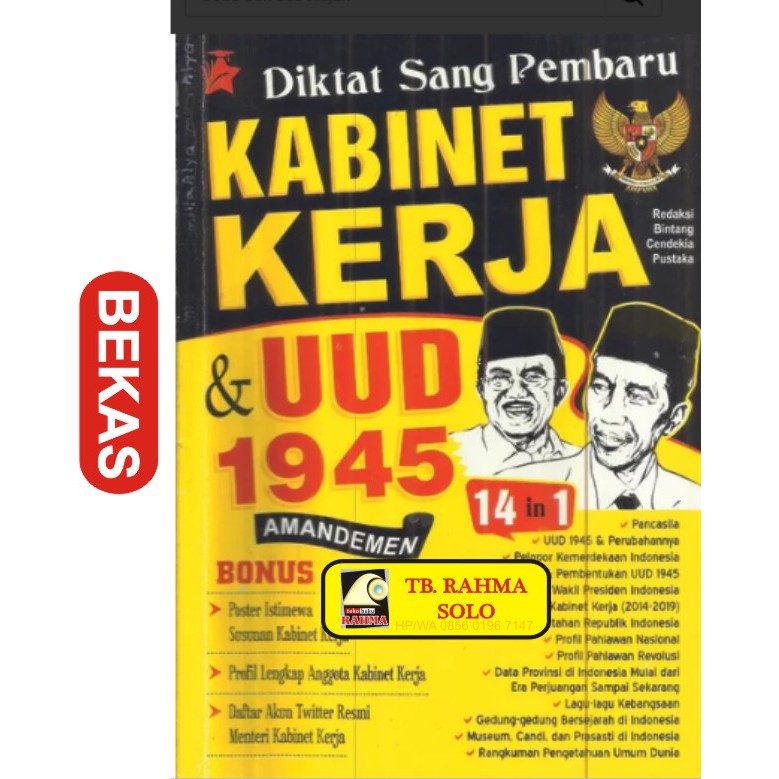 Diktat Sang Pembaharu Kabinet Kerja & UUD 1945 Tim Bintang Cendekia Pustaka Bintang Cendekia Pustaka