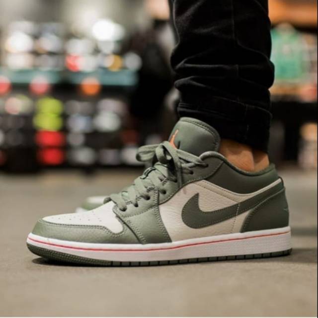 Nike Air Jordan 1 Low Military Green Shopee Indonesia