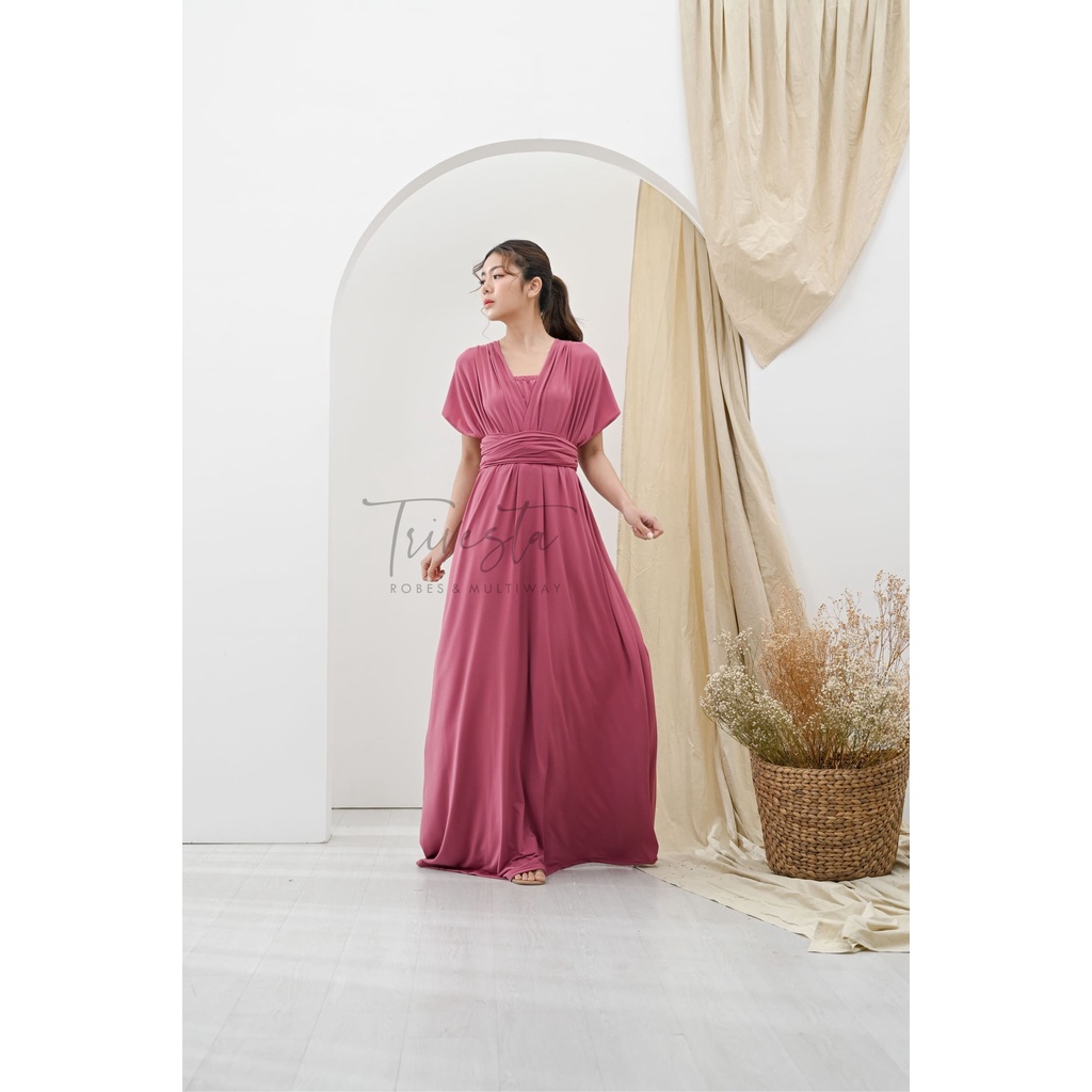 MAXI | GUAVA  | MULTIWAY INFINITY CONVERTIBLE DRESS | FREE KEMBEN &amp; SPECIAL LONG SCRAFT