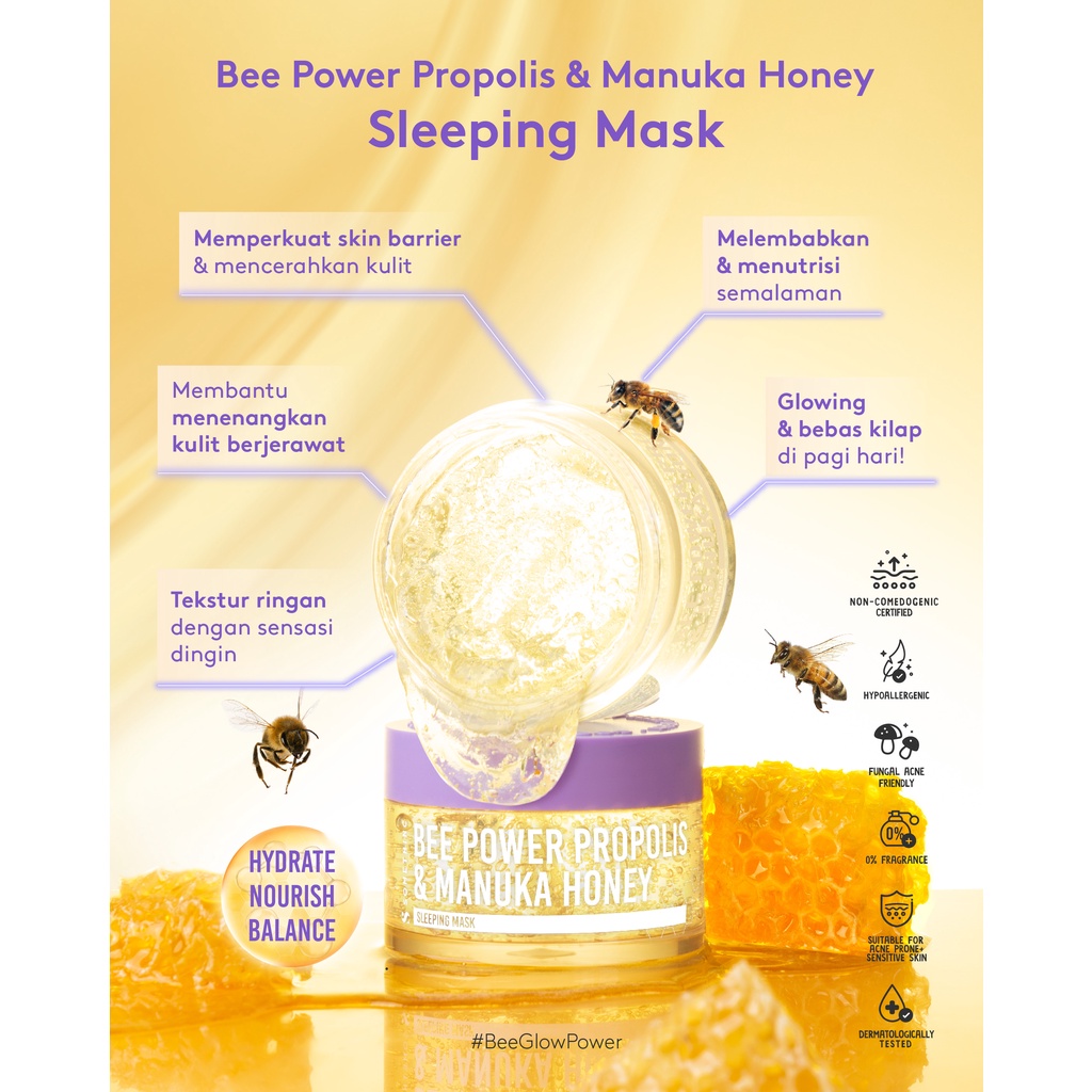 Somethinc Bee Power Propolis &amp; Manuka Honey Sleeping Mask