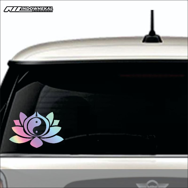 STIKER CUTTING STICKER TERATAI YIN YANG