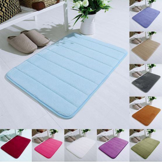 INFY - R386 Keset kaki Anti Slip Bahan Memory Foam Menyerap (40×60cm) / Keset Kamar Mandi Cod