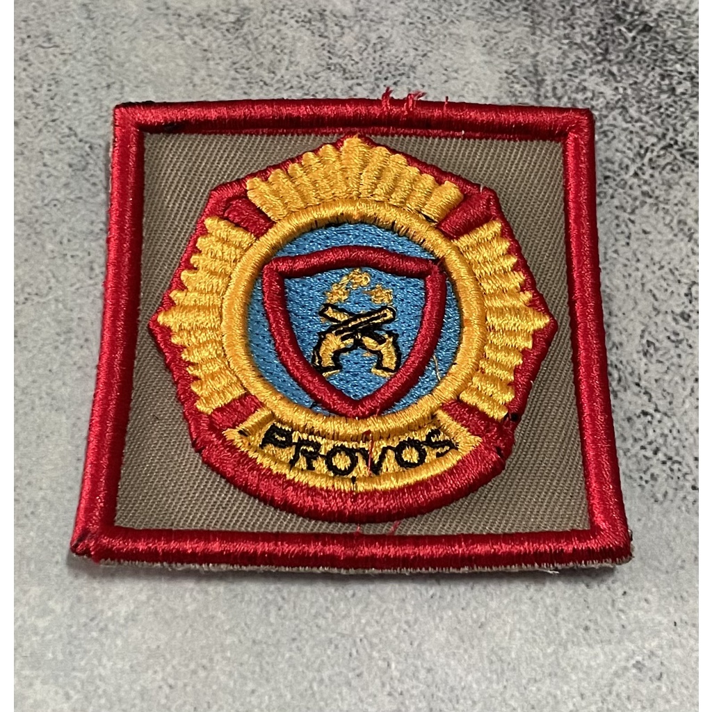 Badge Timbul Provos (Kotak) - Bet Provos - Bordir Provos Polr*