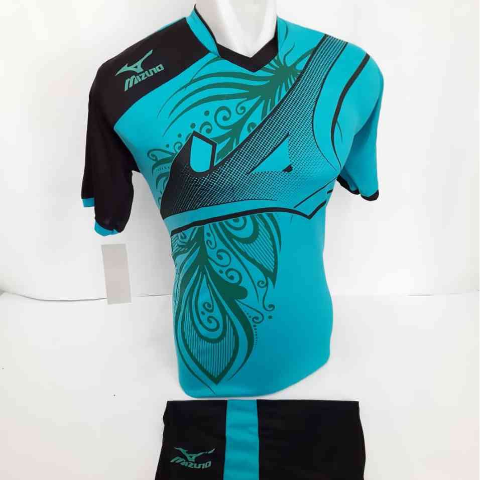 Gambar Desain Baju Futsal Warna Hijau Tosca  Kerabatdesain