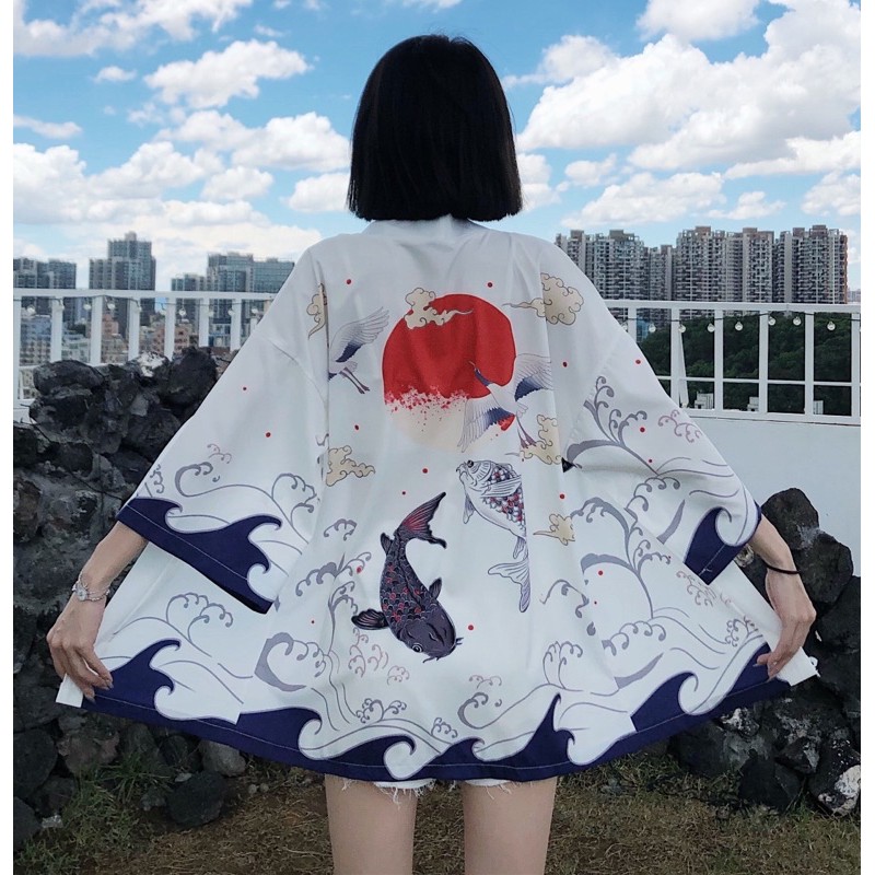 KIMONO IMPORT PRIA WANITA JEPANG HAORI YUTAKA DENGAN SABUK TALI ORIGINAL SP2