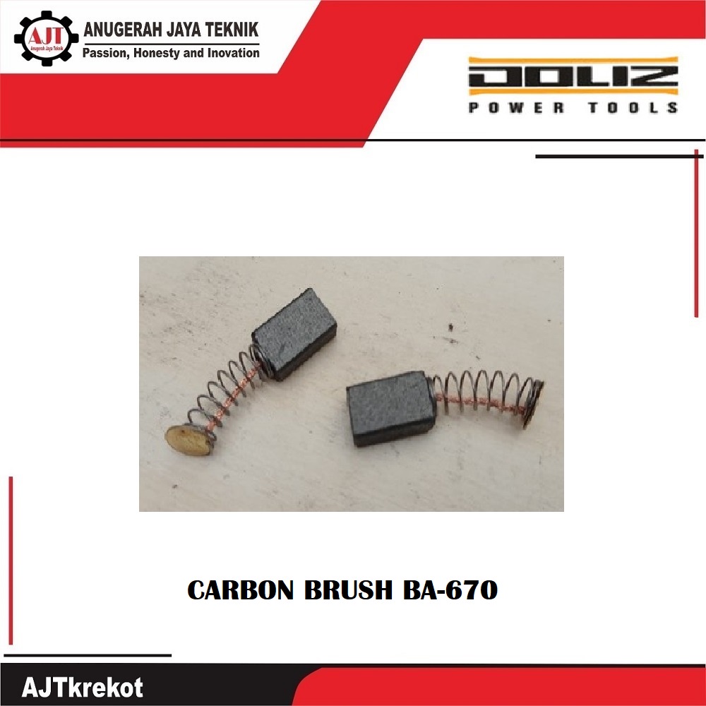 Carbon Brush Doliz BA295 - BA280 - BA670 - BA255 - BA652 - BA662 - BA330 - BA730