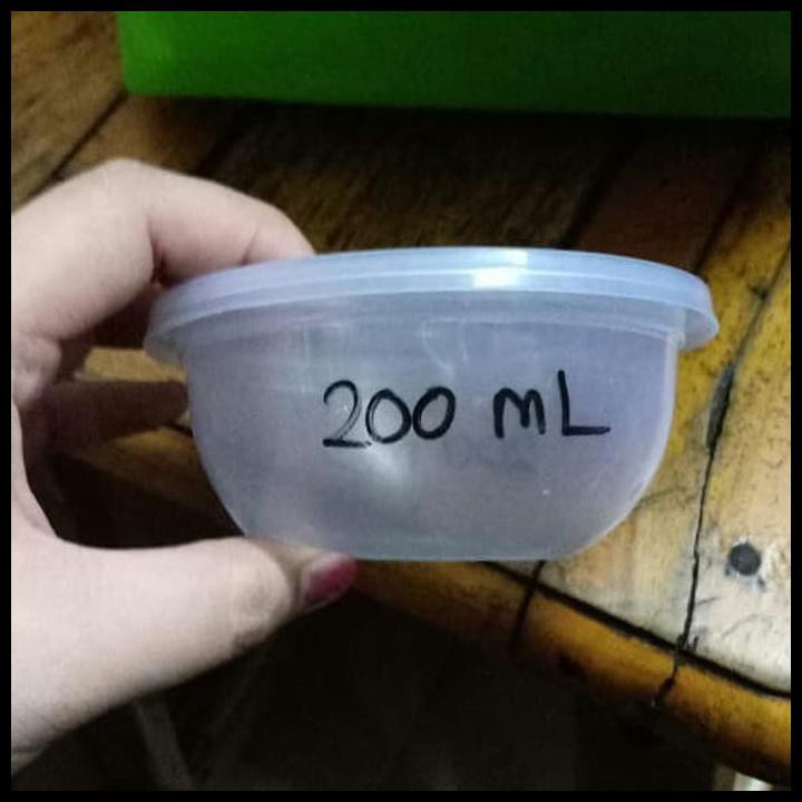 THINWAL BULAT 200ML /CUP PUDING / CUP SALAD /MANGKOK PLASTIK