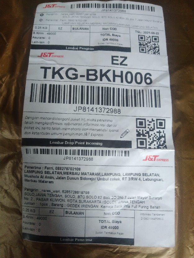 Gedek Irengan  Kemeja Batik Pria Full Furing Bahan Katun Halus Sragenan