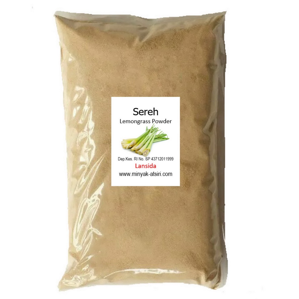 Serbuk Sereh Dapur 1 Kg Serbuk Sere Simplisia Serai Lemograss Powder 1000 gram Minuman Herbal