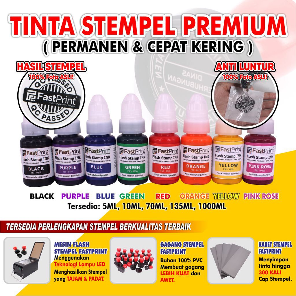 Fast Print Tinta Stempel Flash 70 ML