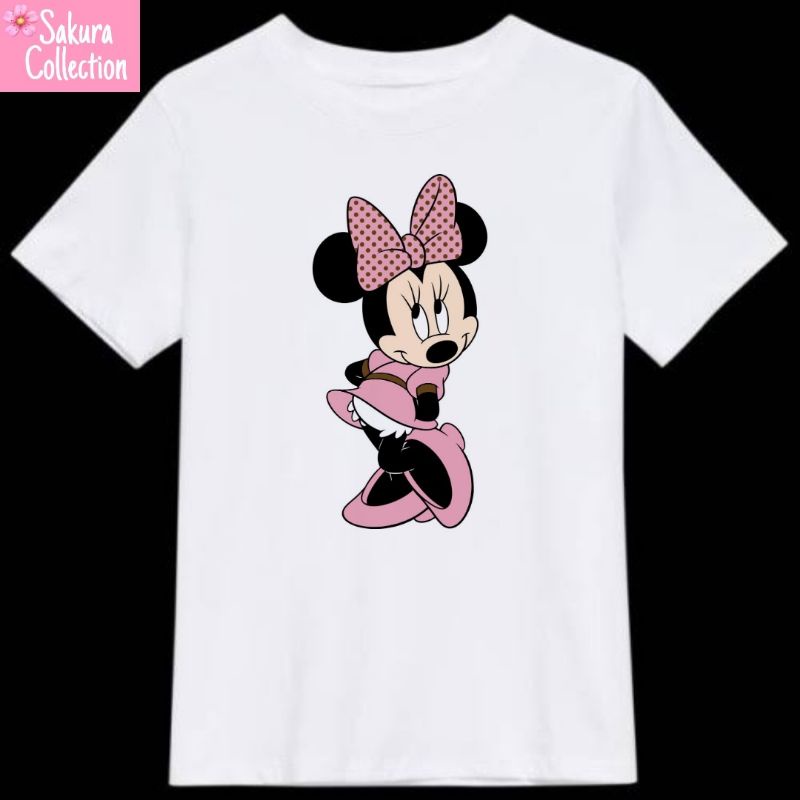 kaos baju Mickey Mouse Minnie Mouse Daisy DISNEY kartun motif karakter Tshirt pria wanita anak dewasa tee kaus distro youtuber hitam putih katun combed cotton 30s 24s oversize lokal S M L XL XXL 2XL XXXL 3XL lengan pendek termurah terlaris BEST SELLER