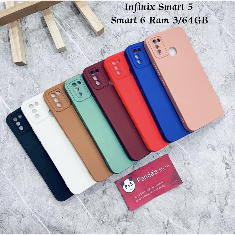 Softcase Pro Camera Infinix Smart 6 2/32GB, Smart 6 3/64GB, Smart 5 Candy Case Full Color 3D Silikon TPU