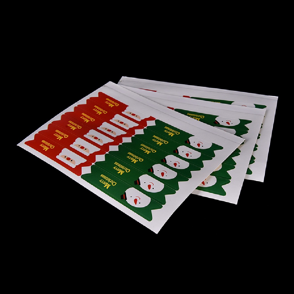 36pcs Stiker Label Segel Desain Santa Merry Christmas Untuk Membuat Kartu Scrapbook