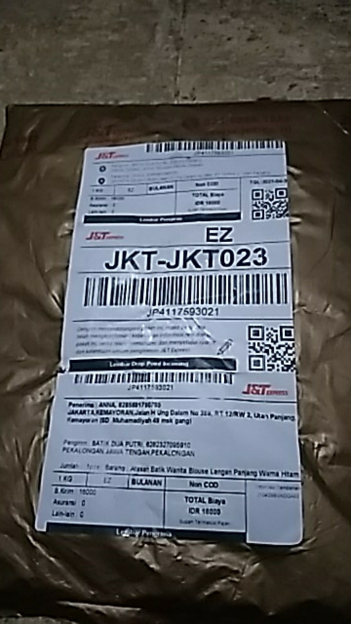 Atasan Batik Wanita Blouse Lengan Panjang Warna Hitam Trend 2021 Size S-m-l-xl-xxl-3l-4l-5l