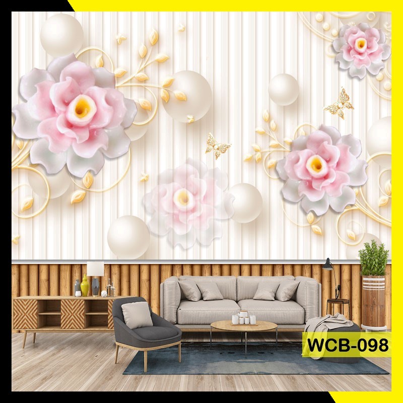 Jual MURAH!! WALLPAPER DINDING CUSTOM 3D PHOTOWALL BACKGROUND HIASAN